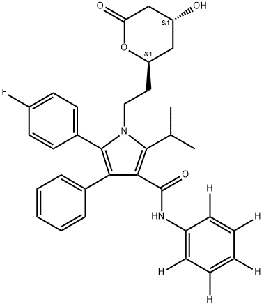 Atorvastatin lactone-[d5] Struktur