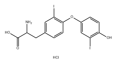 rac-LevothyroxineEPImpurityJHCl Struktur