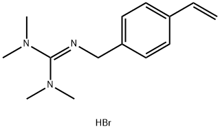 N-[(4-乙烯基苯基)甲基]-N,N,N′,N′-四甲基氫溴酸胍鹽, 2671796-03-3, 結構式