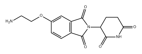 5-(2-aminoethoxy)-2-(2,6-dioxopiperidin-3-yl)isoindoline-1,3-dione Struktur