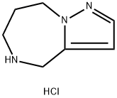 4H-Pyrazolo[1,5-a][1,4]diazepine, 5,6,7,8-tetrahydro-, hydrochloride (1:2) Struktur