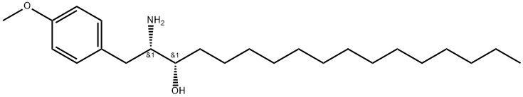 Benzenepropanol, β-amino-4-methoxy-α-tetradecyl-, (αS,βS)- Struktur