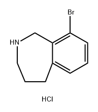 1H-2-Benzazepine, 9-bromo-2,3,4,5-tetrahydro-, hydrochloride (1:1) Struktur