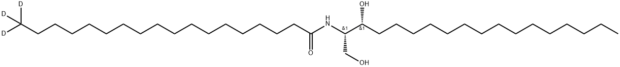 C18 dihydro Ceramide-d3 (d18:0/18:0-d3) Struktur