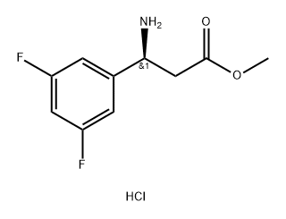 METHYL (3S)-3-AMINO-3-(3,5-DIFLUOROPHENYL)PROPANOATE Struktur