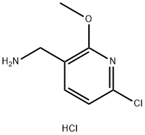 (6-CHLORO-2-METHOXYPYRIDIN-3-YL)METHANAMINE DIHYDROCHLORIDE Struktur