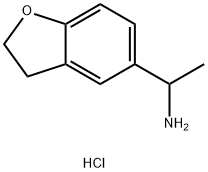 1-(2,3-dihydrobenzofuran-5-yl)ethan-1-amine hydrochloride Struktur