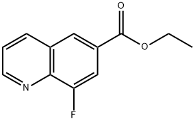 Ethyl 8-fluoro-6-quinolinecarboxylate Struktur