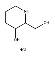 2-(hydroxymethyl)piperidin-3-ol hydrochloride Struktur