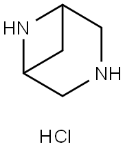 3,6-Diazabicyclo[3.1.1]heptane, hydrochloride (1:2) Struktur