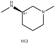 3-Piperidinamine, N,1-dimethyl-, hydrochloride (1:1), (3R)- Struktur