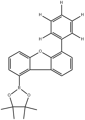 Dibenzofuran, 6-(phenyl-2,3,4,5,6-d5)-1-(4,4,5,5-tetramethyl-1,3,2-dioxaborolan-2-yl)- Struktur