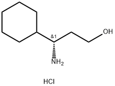 (S)-3-Amino-3-cyclohexylpropan-1-ol hydrochloride Struktur