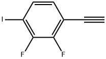 1-Ethynyl-2,3-difluoro-4-iodobenzene Struktur