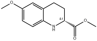 (R)-Methyl6-methoxy-1,2,3,4-tetrahydro-quinoline-2-carboxylate Struktur