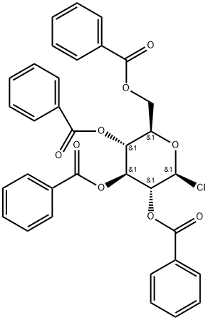 β-D-Glucopyranosyl chloride, 2,3,4,6-tetrabenzoate Struktur