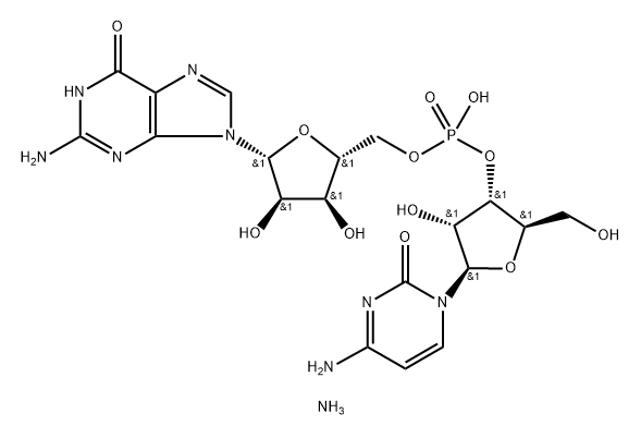 CYTIDYLYL(3'-5')GUANOSINE AMMONIUM Struktur