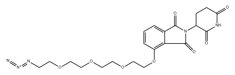 Thalidomide-O-PEG3-azide Struktur