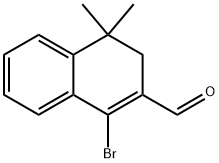 1-bromo-4,4-dimethyl-3,4-dihydronaphthalene-2-carbaldehyde Struktur