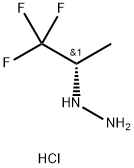 (1S)-2,2,2-trifluoro-1-methylethyl]hydrazine hydrochloride Struktur