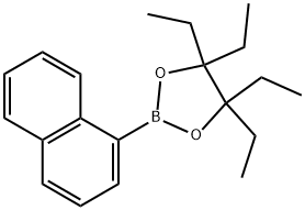 1,3,2-Dioxaborolane, 4,4,5,5-tetraethyl-2-(1-naphthalenyl)- Struktur