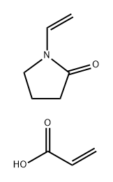 2-Propenoic acid, polymer with 1-ethenyl-2-pyrrolidinone Struktur