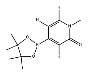 1-methyl-4-(4,4,5,5-tetramethyl-1,3,2-dioxaborolan-2-yl)pyridin-2(1H)-one-3,5,6-d3 Struktur