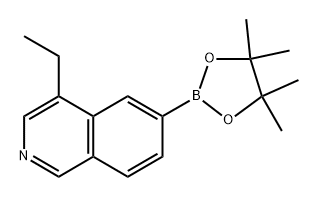 4-ethyl-6-(4,4,5,5-tetramethyl-1,3,2-dioxaborolan-2-yl)isoquinoline Struktur