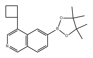 4-cyclobutyl-6-(4,4,5,5-tetramethyl-1,3,2-dioxaborolan-2-yl)isoquinoline Struktur