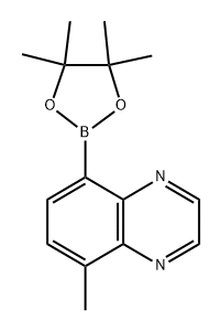 5-methyl-8-(4,4,5,5-tetramethyl-1,3,2-dioxaborolan-2-yl)quinoxaline Struktur