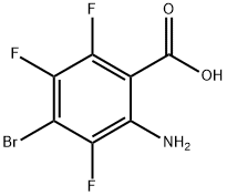 2-Amino-4-bromo-3,5,6-trifluorobenzoic acid Struktur