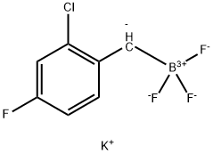 potassium (2-chloro-4-fluorobenzyl)trifluoroborate Struktur