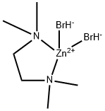 Zinc, dibromo(N1,N1,N2,N2-tetramethyl-1,2-ethanediamine-κN1,κN2)-, (T-4)- Struktur