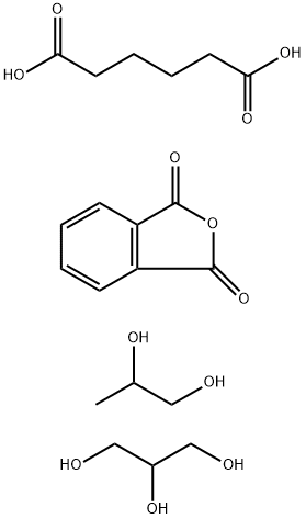 Propylene glycol,glycerin,adipic acid,isophthalic acid polymer Struktur