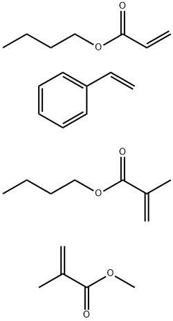 アクリル酸ブチル·メタクリル酸ブチル·メタクリル酸メチル·スチレン共重 化學(xué)構(gòu)造式