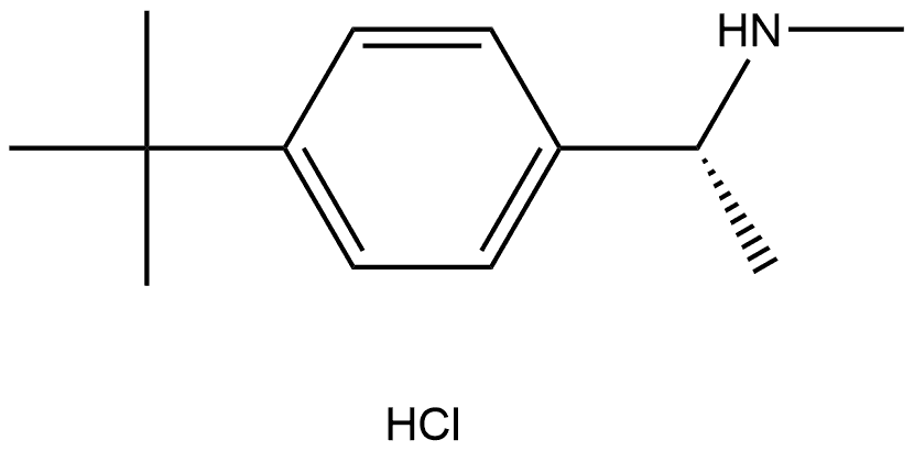 (R)-1-(4-(tert-butyl)phenyl)-N-methylethan-1-amine hydrochloride Struktur