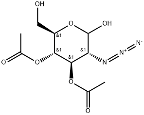 3,4-Di-O-acetyl-2-azido-2-deoxy-D-glucopyranose Struktur