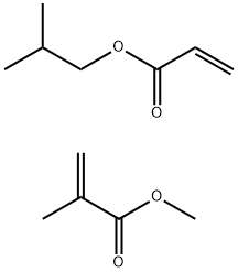 2-Methyl-2-propenoic acid, methyl ester, 2-propenoic acid, isobutylester polymer Struktur