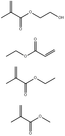 Methacrylic acid, 2-hydroxyethyl ester polymer with ethyl acrylate, ethy methacrylate and methyl methacrylate Struktur