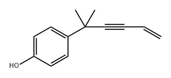 4-(1,1-Dimethylpent-4-en-2-inyl Struktur