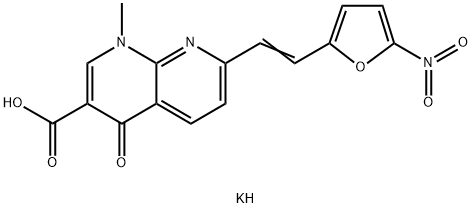 1-METHYL-7-(2-(5-NITRO-FURYL)VINYL-4-OXO-1,4-DIHYDRO-1,8-N. Struktur