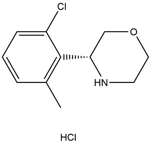 (R)-3-(2-chloro-6-methylphenyl)morpholine hydrochloride Struktur