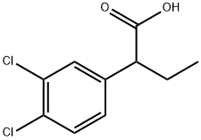 Benzeneacetic acid, 3,4-dichloro-α-ethyl- Struktur