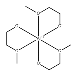 Tris[2-(methoxy-κO)ethanolato-κO]aluminum Struktur