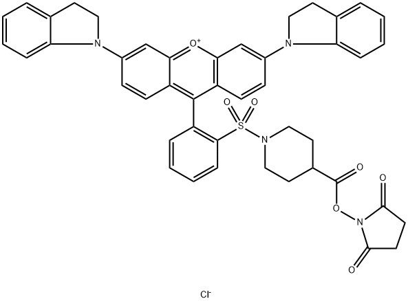 QSY 21 CARBOXYLIC ACID,
SUCCINIMIDYL ESTER Struktur