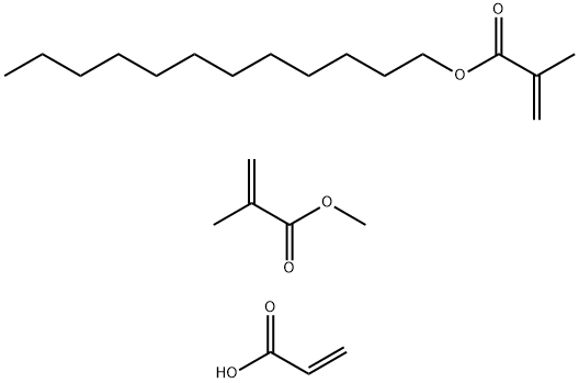 Polycarboxylic acid polymer TO30 2-propenoic acid, 2-methyl-, dodecyl ester, polymer with methyl 2-methyl-2-prop enoate and 2-propenoic acid Struktur