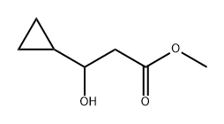 Cyclopropanepropanoic acid, β-hydroxy-, methyl ester Struktur