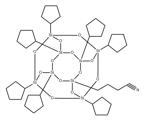 PSS-BUTYRONITRILE-HEPTACYCLOPENTYL SUBS& Struktur