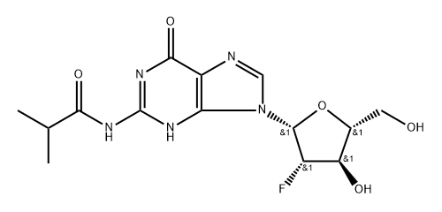 2'-F-N2-ibu-2'-ara-dG Struktur