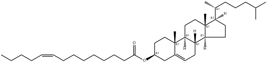 Cholest-5-en-3-ol (3β)-, 3-[(9Z)-9-tetradecenoate] Struktur